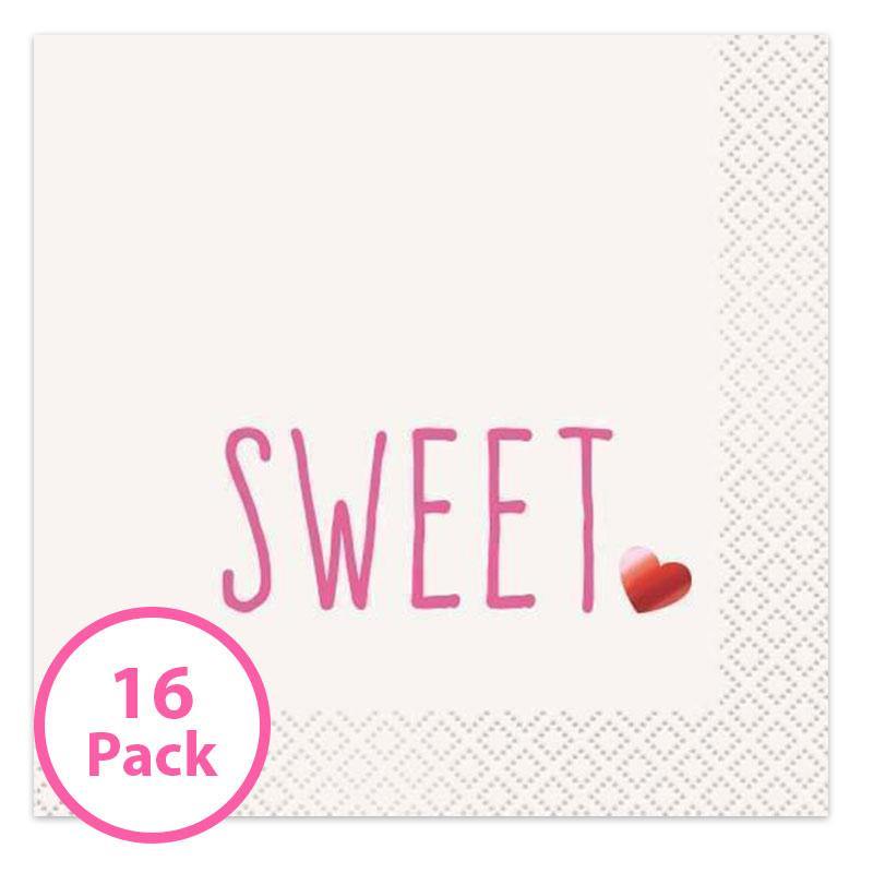 16 Pack Sweet Napkins - The Base Warehouse
