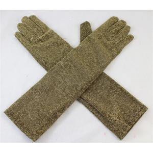 Long Gold Glitter Gloves - The Base Warehouse