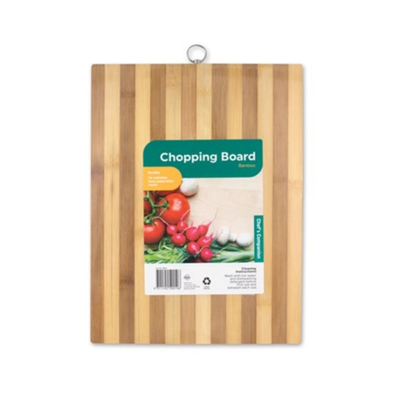 Bamboo Striped Chopping Board - 30cm x 20cm