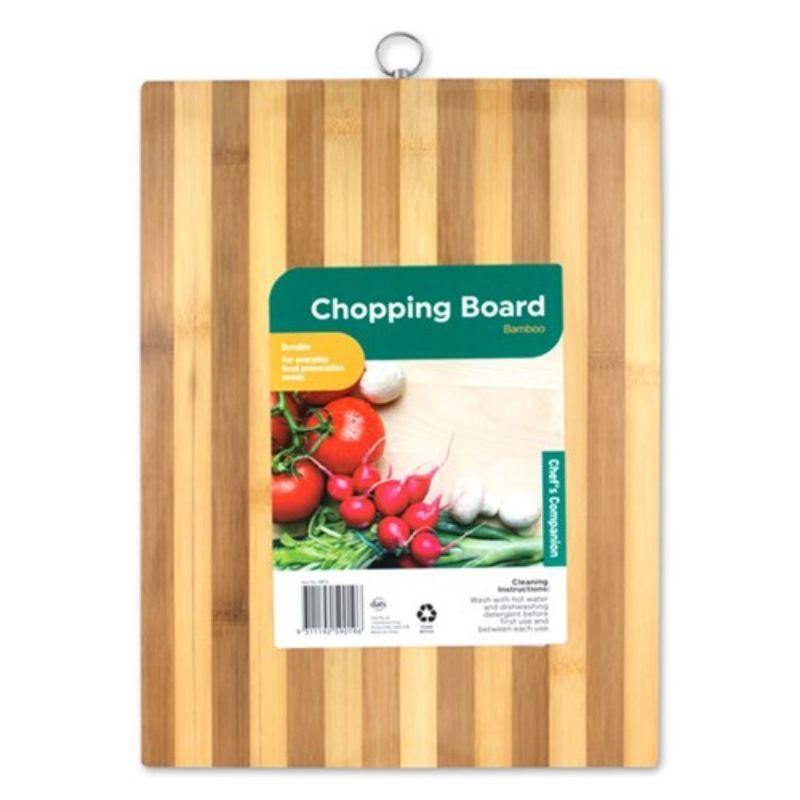 Bamboo Striped Chopping Board - 40cm x 30cm - The Base Warehouse