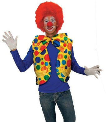 Adult Clown Costume Polka Dot Vest - The Base Warehouse
