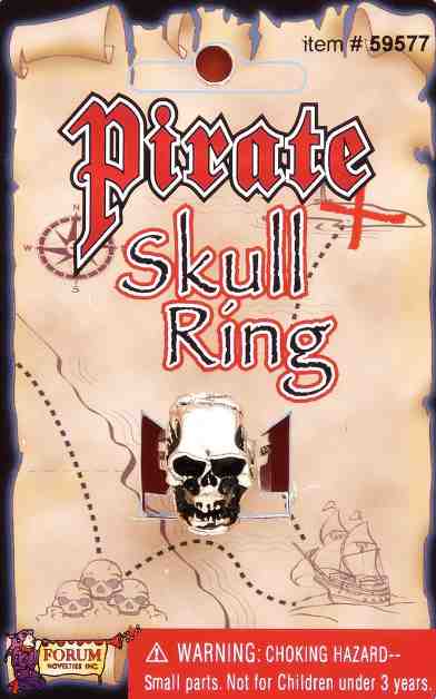 Pirate Skull Ring Costume Accessory