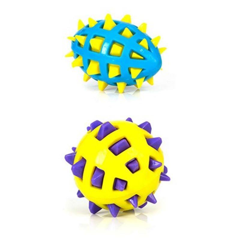 Squeaky Spike TPR Ball Doy Toy - 13cm - The Base Warehouse