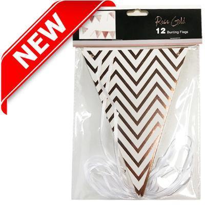 Rose Gold Bunting Flag - The Base Warehouse