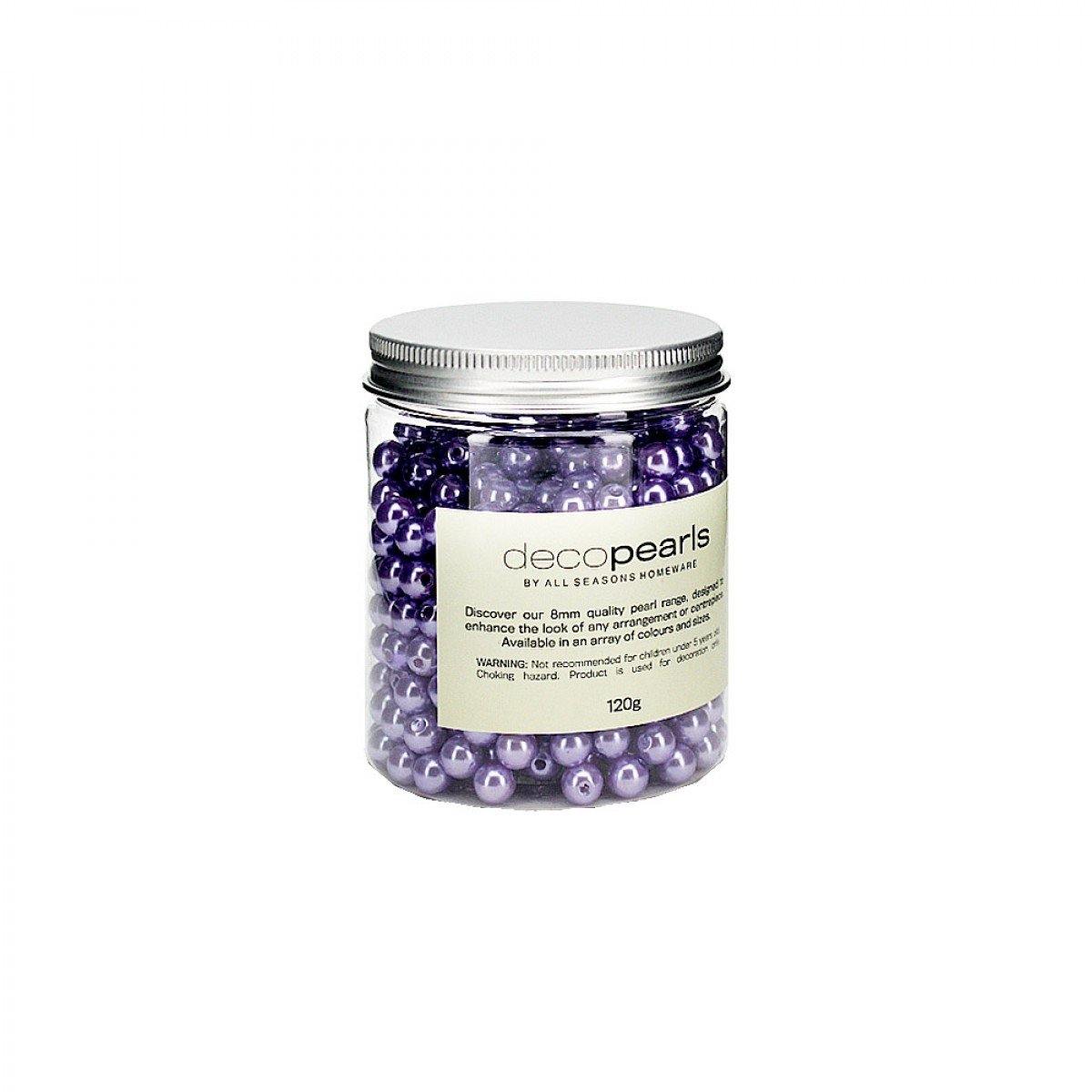 Violet Decorative Pearls - 120g