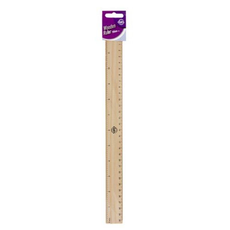 Wooden Ruler - 30cm - The Base Warehouse