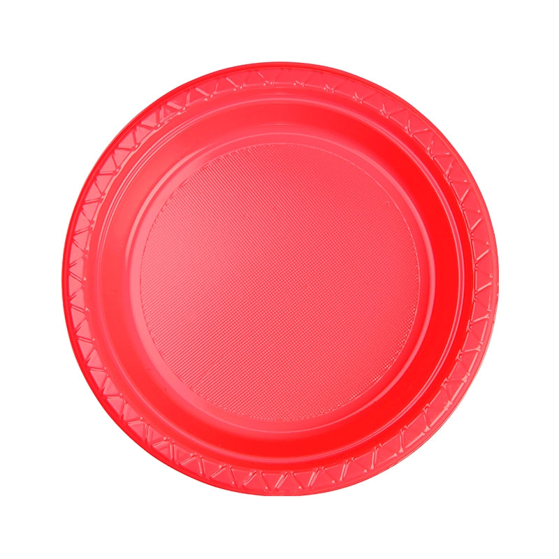 20 Pack Coral Snack Plates - 17cm