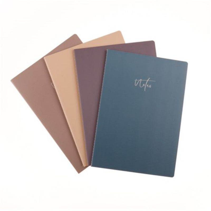 A4 Notebook with Stitched Coloured Cover - 96pg