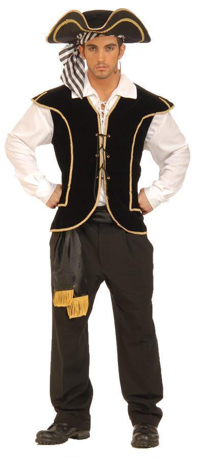 Mens Deluxe Buccaneer Pirate Vest - The Base Warehouse