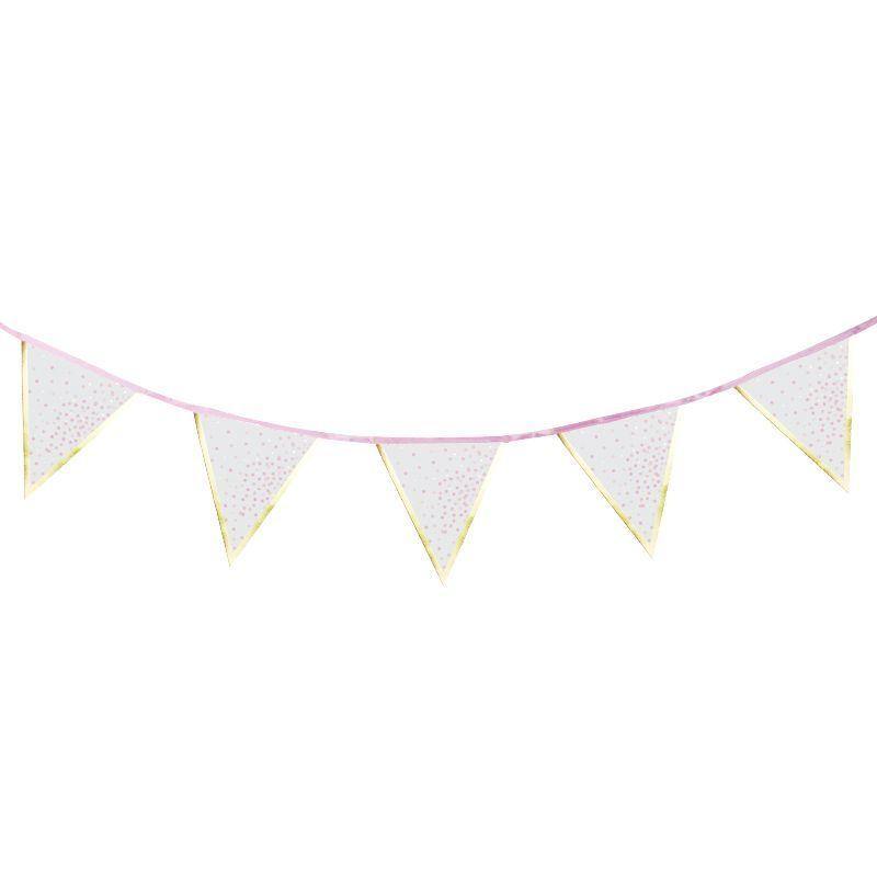 Baby Pink Flag Bunting - 3m - The Base Warehouse