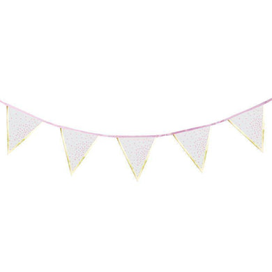 Baby Pink Flag Bunting - 3m - The Base Warehouse