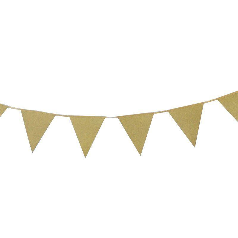 Gold Glitter Bunting - 3m - The Base Warehouse
