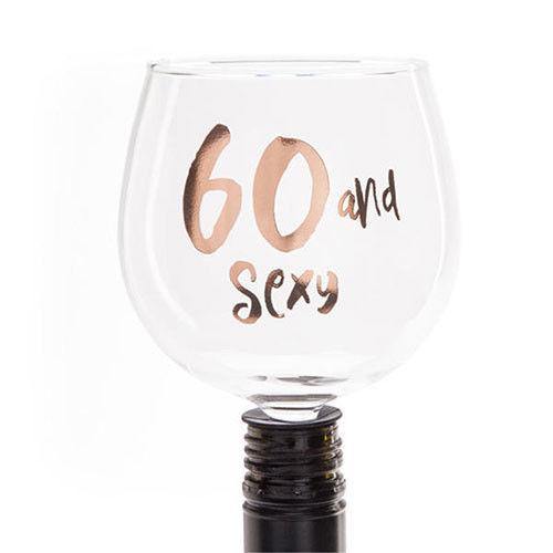 60 And Sexy Rose Gold Tipple Topper - The Base Warehouse