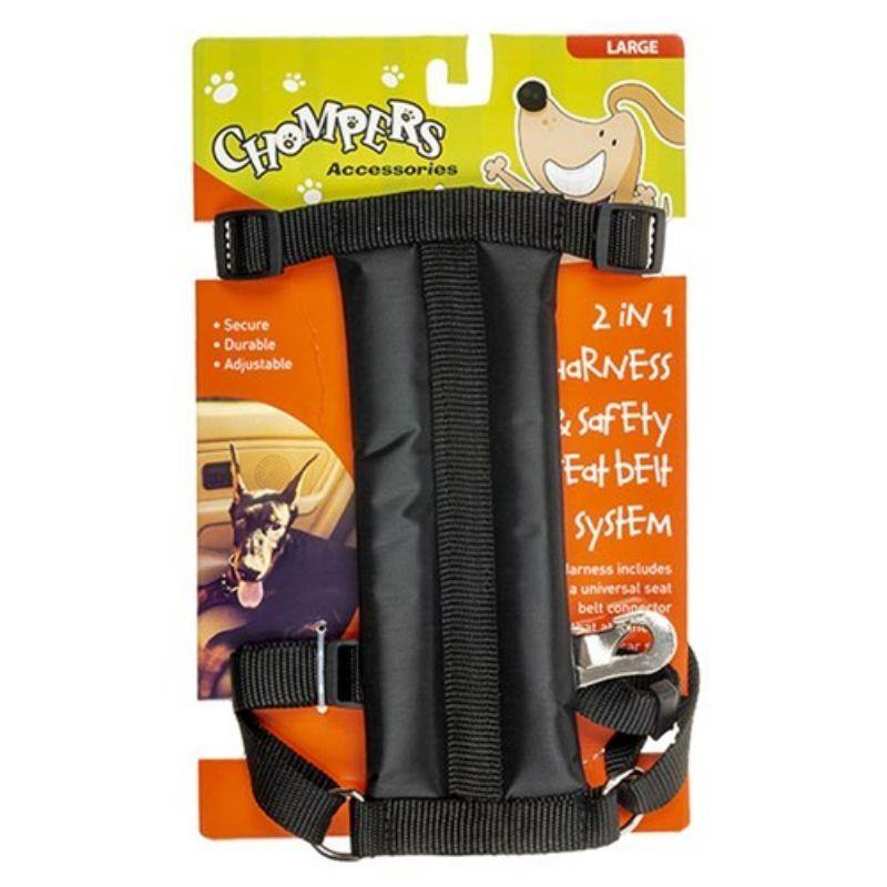 Large 2 in 1 Harness with Safety Seat Belt - 54-84cm - The Base Warehouse