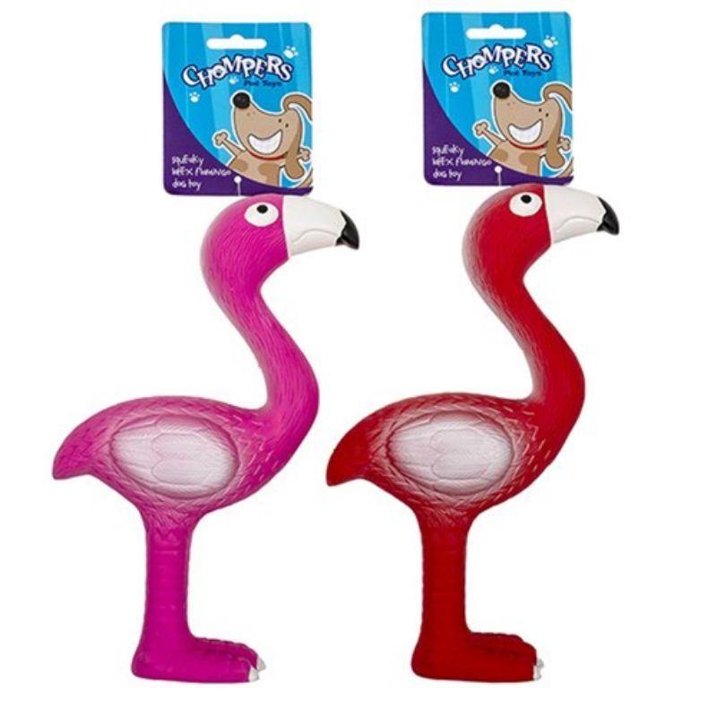 Latex Flamingo Dog Toy - 24cm - The Base Warehouse