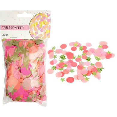 Baby Pink Confetti 2cm - 20g - The Base Warehouse