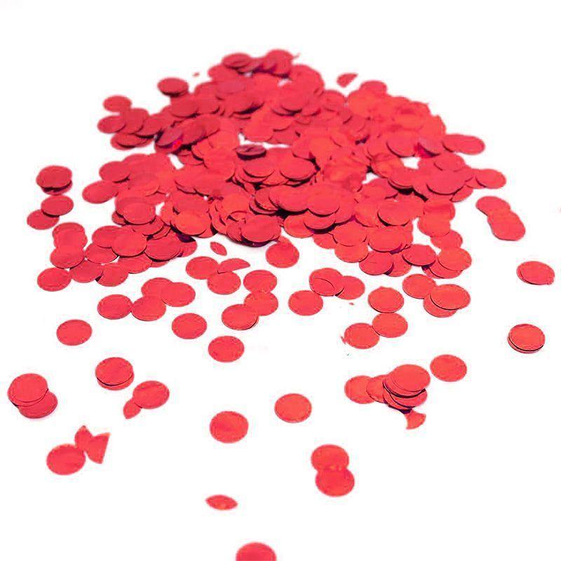 Red Balloon 2cm Confetti - 250g - The Base Warehouse