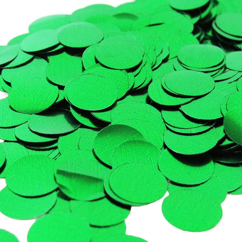Green Foil Confetti 1cm - 250g
