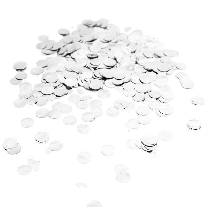 Silver Balloon 4cm Confetti - 250g - The Base Warehouse