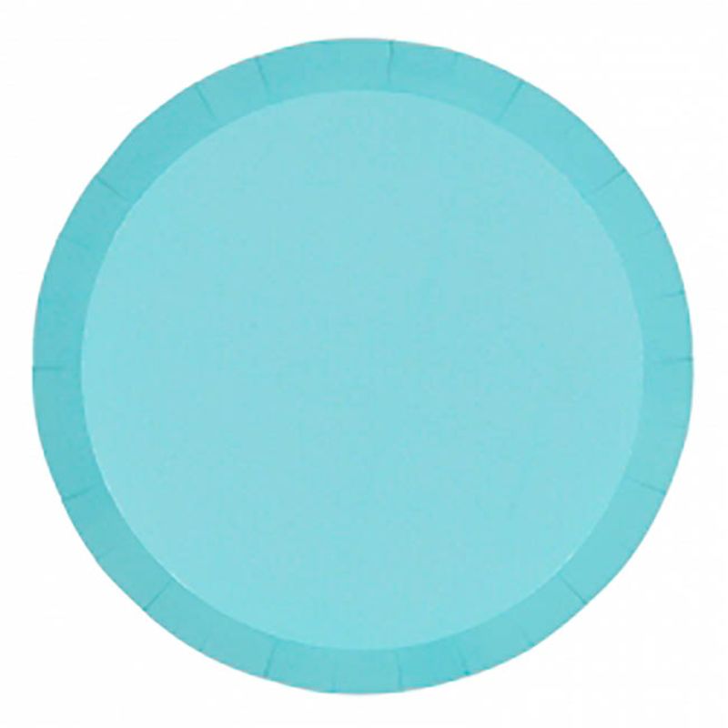 10 Pack Pastel Blue Round Banquet Plate - 26.7cm