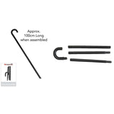 Load image into Gallery viewer, Black Plastic Walking Cane - 100cm
