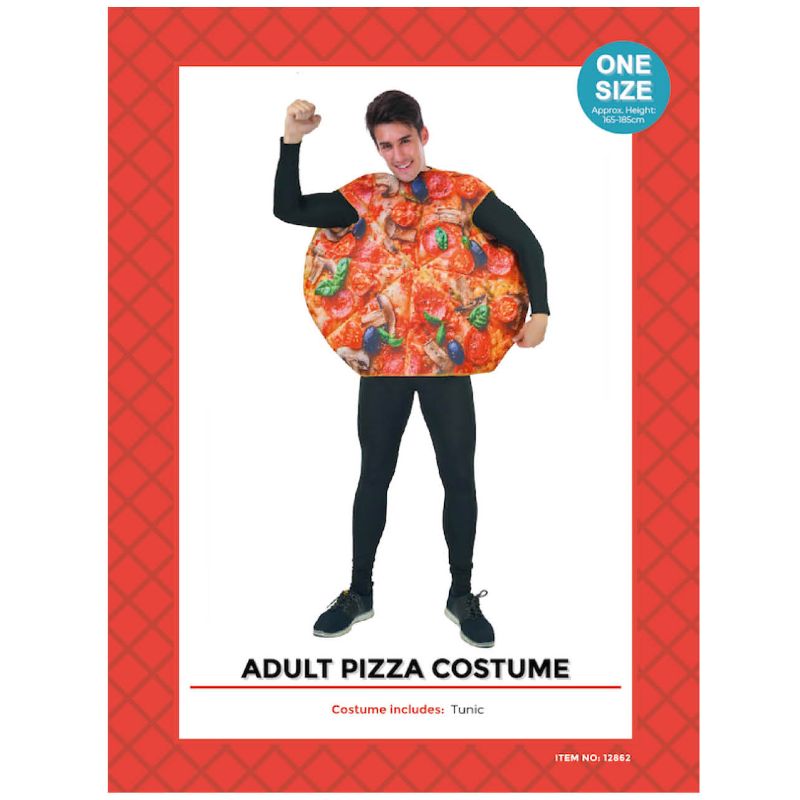 Adults Pizza Costume - One Size Fits Most