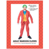 Load image into Gallery viewer, Adult Maroon Clown Costume (S/M)was 90105-01
