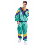 Load image into Gallery viewer, Adults Aqua 80s Mens Track Suit Costume - S/M
