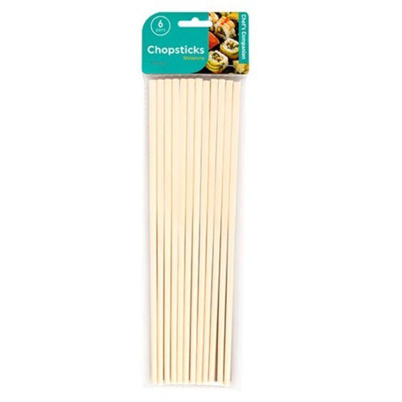 6 Pairs Melamine Chopsticks - The Base Warehouse