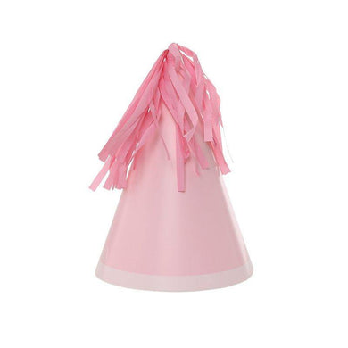 10 Pack Classic Pink Party Hat With Tassel Topper - The Base Warehouse