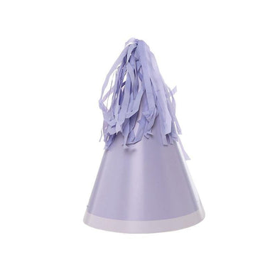 10 Pack Pastel Lilac Party Hat With Tassel Topper - The Base Warehouse