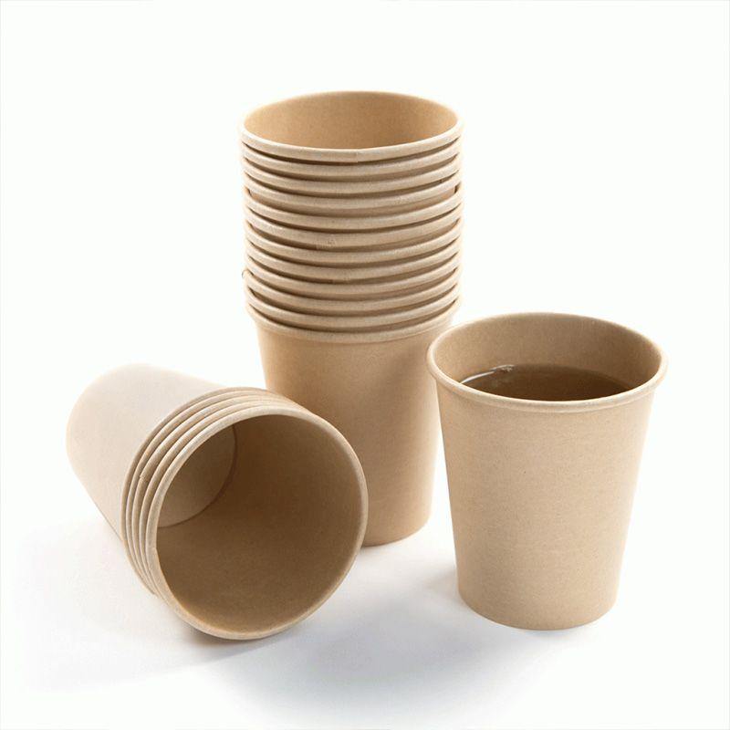 50 Pack Kraft Cups - 260mL - The Base Warehouse