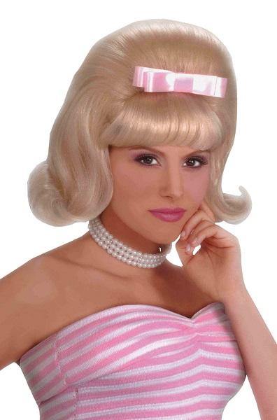 Womens Blonde 1950s Bouffant Wig - The Base Warehouse