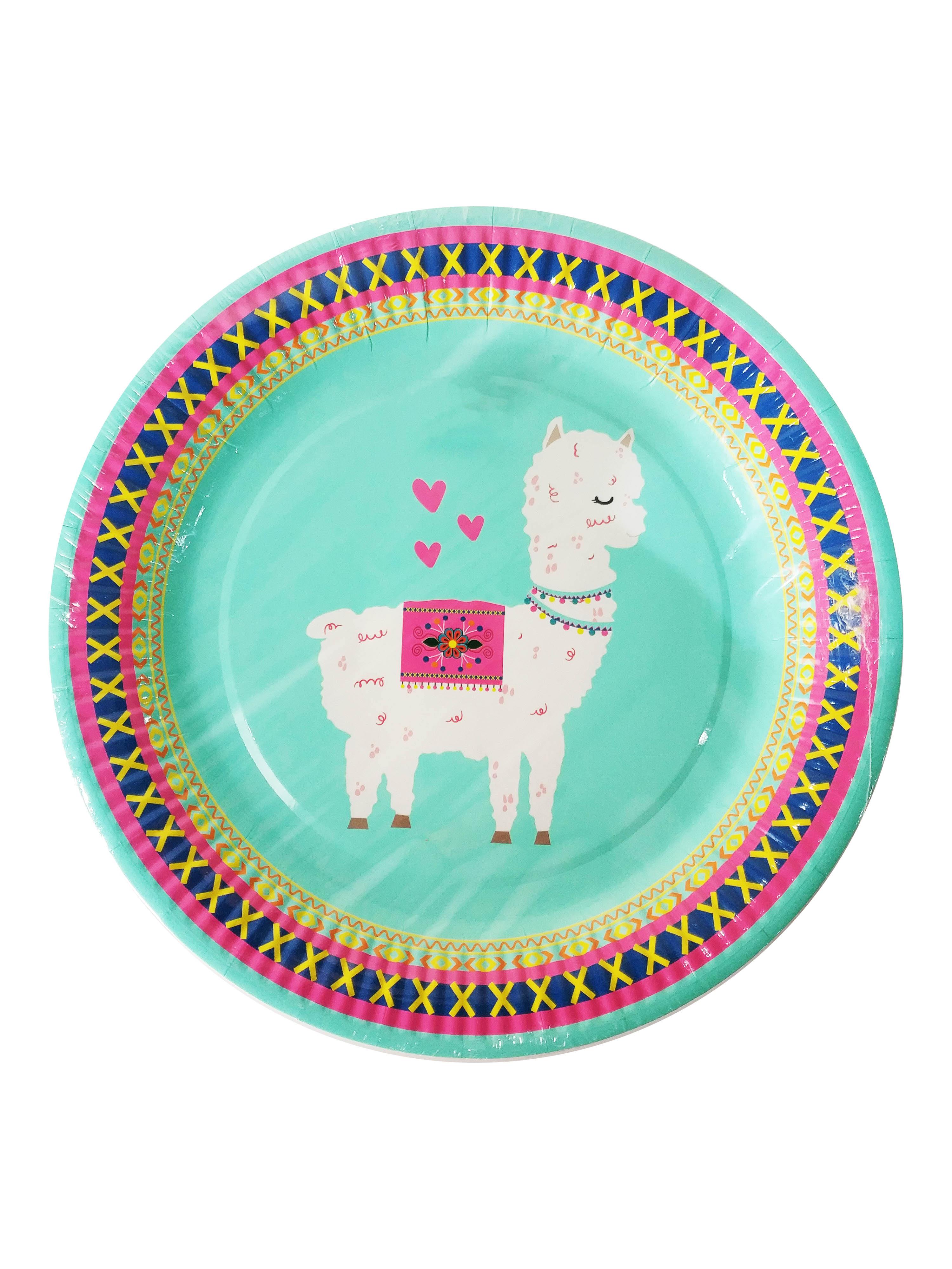 8 Pack Alpaca Paper Plate - 23cm - The Base Warehouse