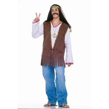 Adults Male 60s Hippie Vest