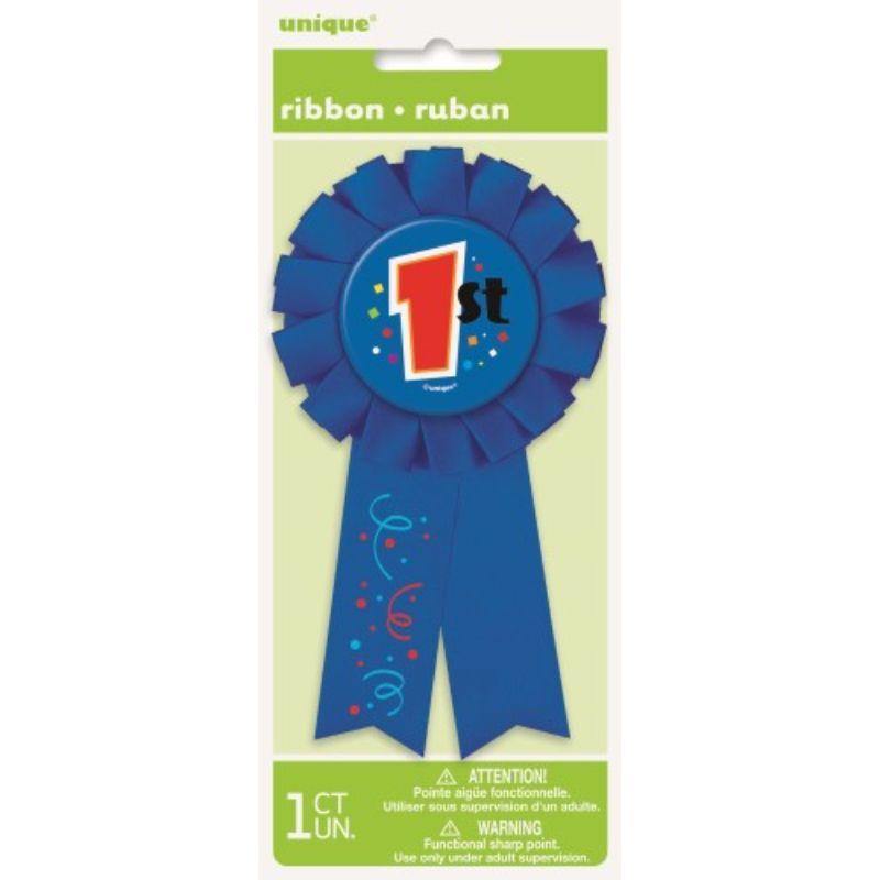 1st Place Award Ribbon - 13.6cm x 7.5cm - The Base Warehouse