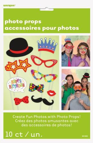 10 Piece Birthday Selfie Photo Props - The Base Warehouse