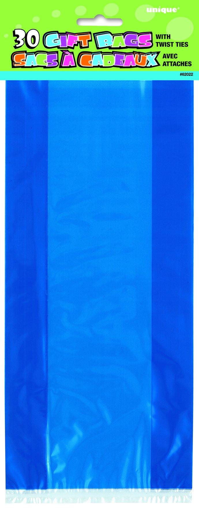 30 Pack Royal Blue Cello Bags - 12.5cm W x 28cm H - The Base Warehouse
