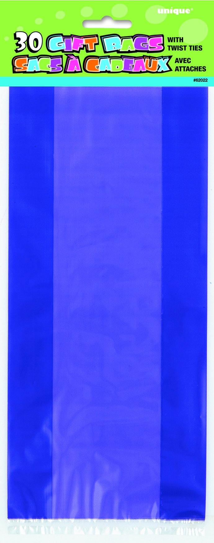 30 Pack Purple Cello Bags - 12.5cm W x 28cm H - The Base Warehouse
