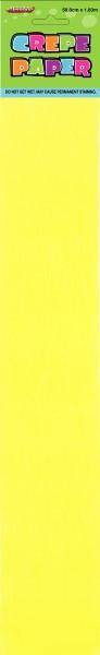 Soft Yellow Crepe Paper - 50.8cm x 1.83m - The Base Warehouse