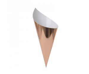 10 Pack Rose Gold Paper Snack Cone - The Base Warehouse