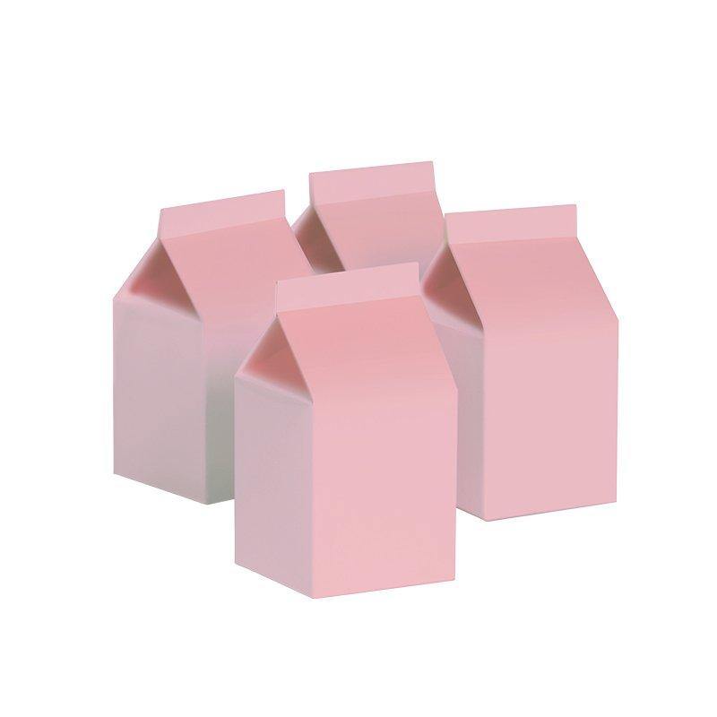 10 Pack Classic Pink Milk Box - The Base Warehouse