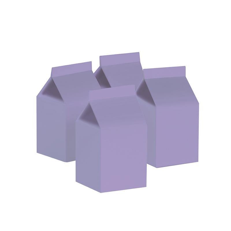 10 Pack Pastel Lilac Milk Box - The Base Warehouse