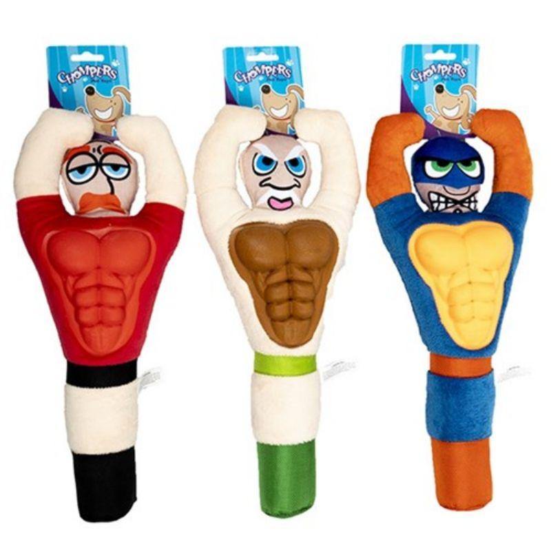 Squeaky Muscle Man Dog Toy - 37cm - The Base Warehouse