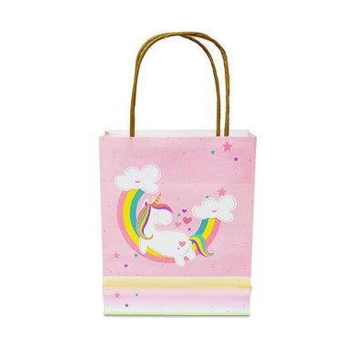 5 Pack Unicorn Gift Bags - 28cm x 15.5cm x 6cm - The Base Warehouse