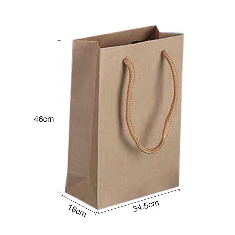 Craft Paper Bags - 46cm x 18cm x 34.5cm - The Base Warehouse