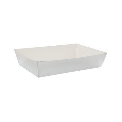 10 Pack Metallic Silver Lunch Tray - The Base Warehouse