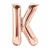 Load image into Gallery viewer, Rose Gold Foil Balloon K - 36cm - The Base Warehouse
