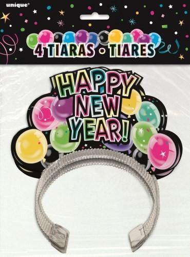 4 New Years Balloon Tiaras - The Base Warehouse