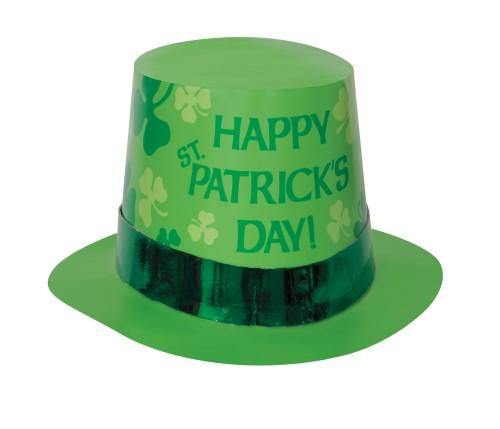 Happy St Pats Day Top Hat with Band - The Base Warehouse